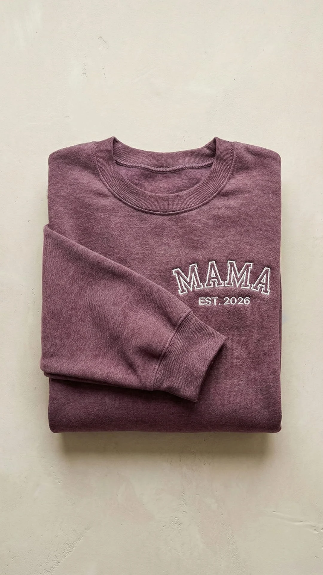 Best Mom Ever Varsity Gift Box | Personalized Mama Est. Sweatshirt, Tote, Mug, Candle, Accessory Pouch & Waffle Throw - Image 12