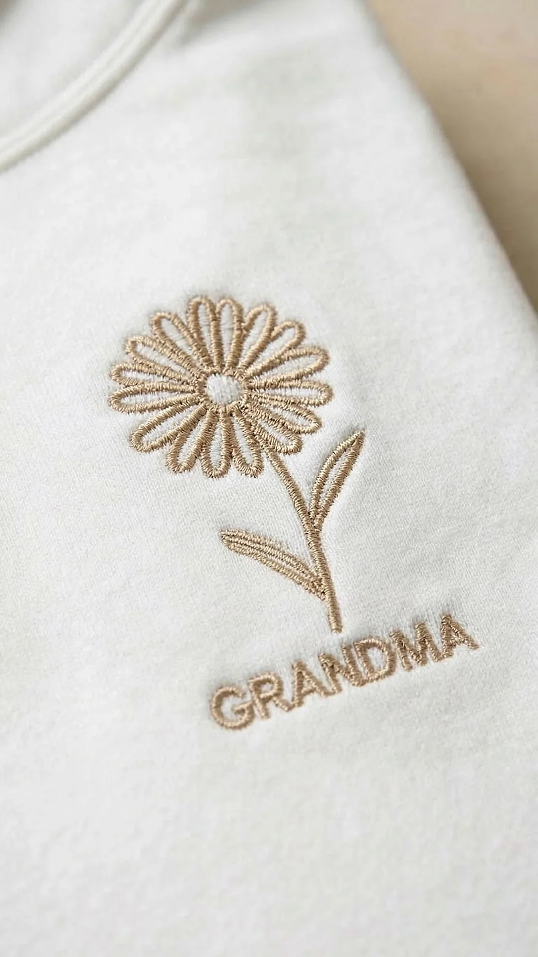 Birth Month Flower Embroidered Sweatshirt - Adult - Image 4
