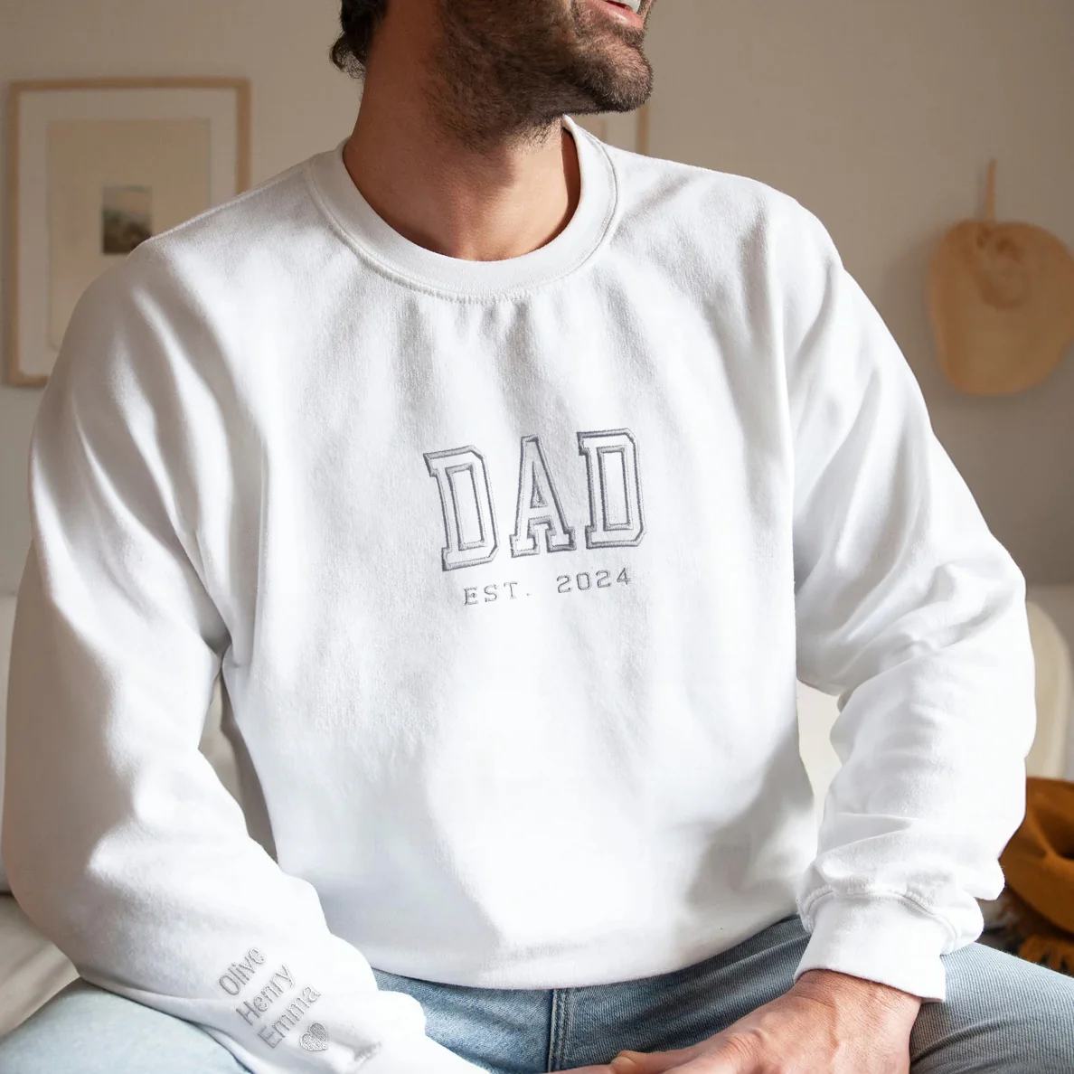 Classic Varsity Dad Embroidered Sweatshirt - Image 6