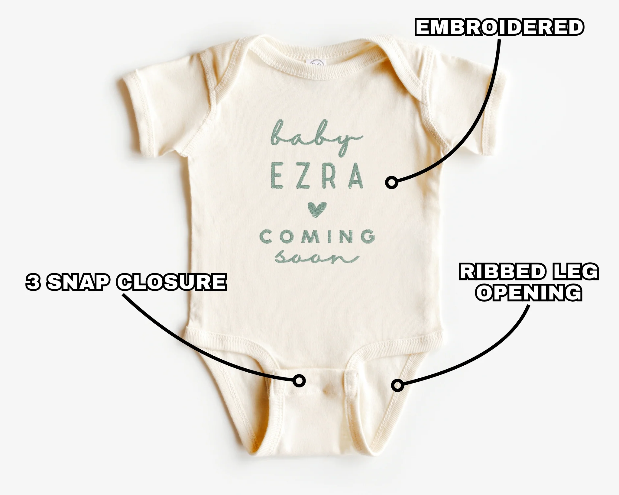 Coming Soon Embroidered Bodysuit - Image 8