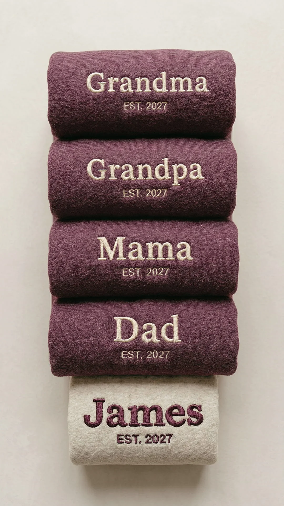 Custom Embroidered Family Title Matching Sweatshirts - Adult Sweatshirt - Image 10