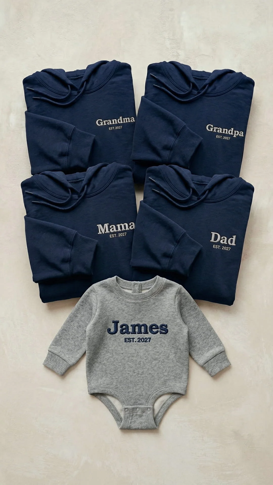 Custom Embroidered Family Title Matching Sweatshirts - Adult Sweatshirt - Image 14
