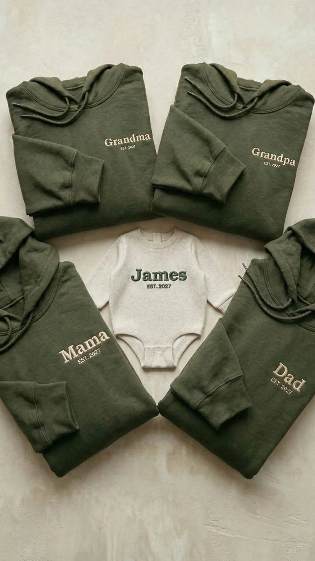 Custom Embroidered Family Title Matching Sweatshirts - Adult Sweatshirt - Image 15