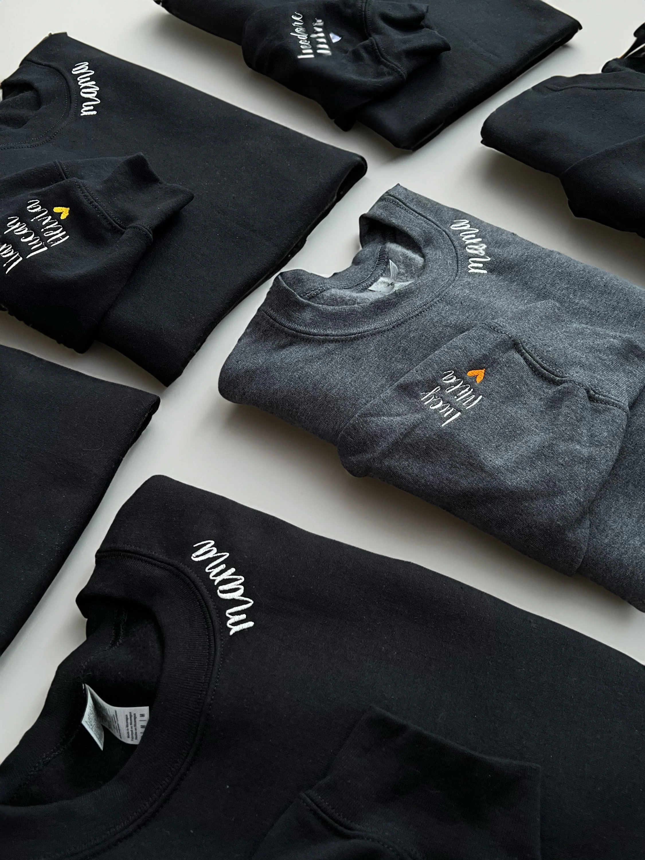 Custom Neckline Embroidered Sweatshirt - Image 3