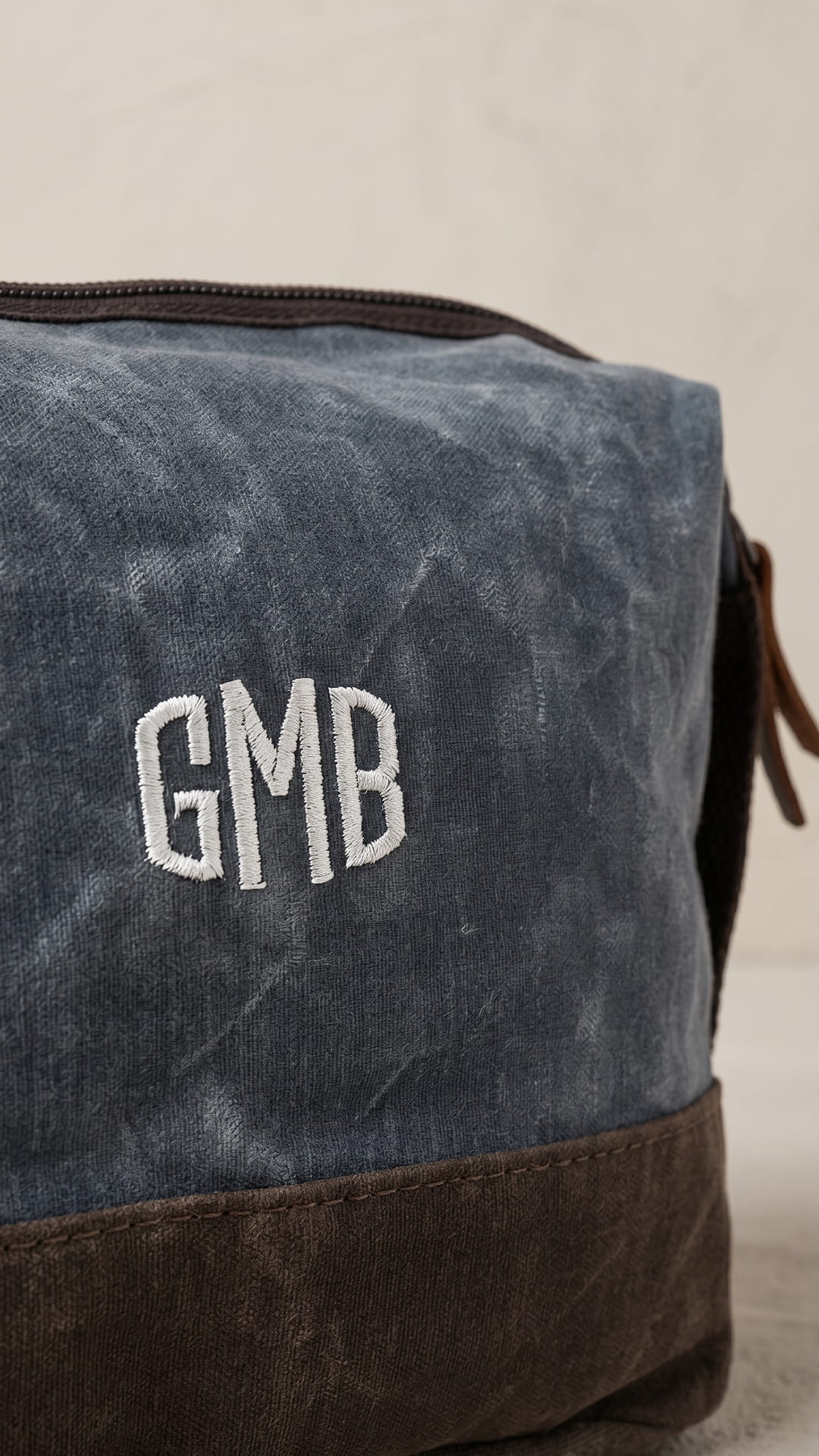 Waxed Dopp Kit | Groomsmen Travel Gift - Image 3