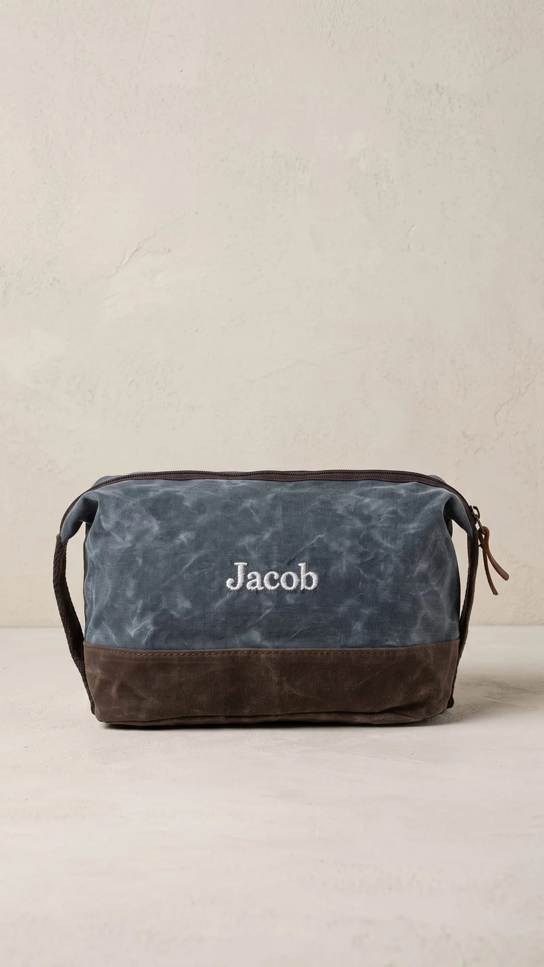 Waxed Dopp Kit | Groomsmen Travel Gift - Image 7