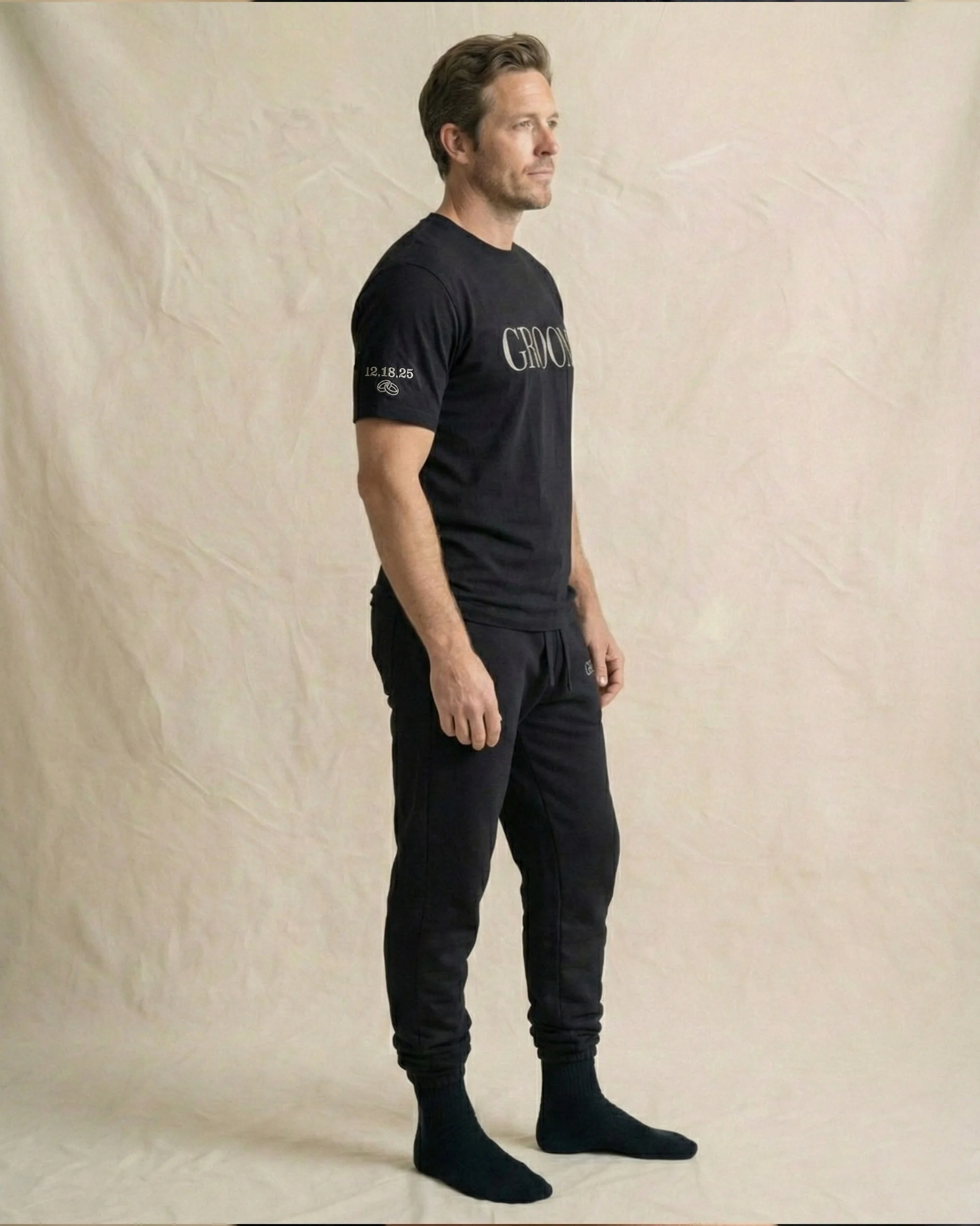 Groom Edition Black Tee - Image 6
