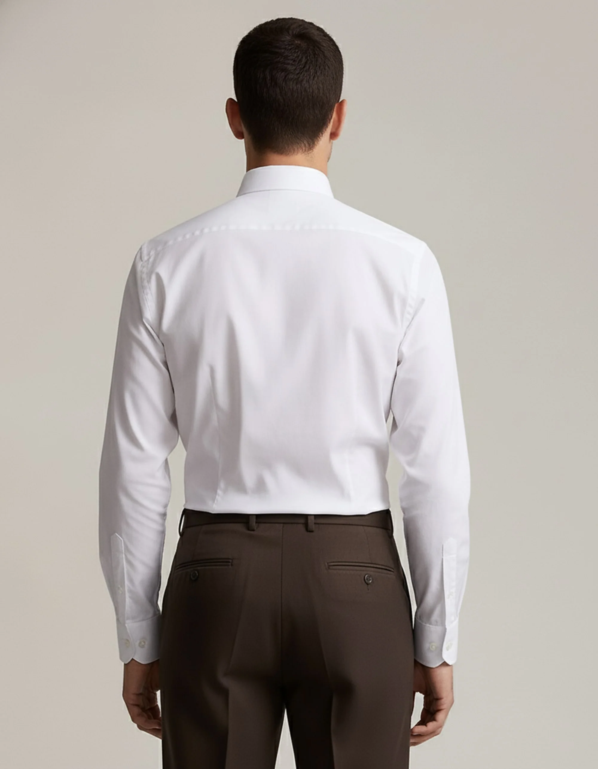 Heartline Collar Stretch Woven Shirt - Image 4