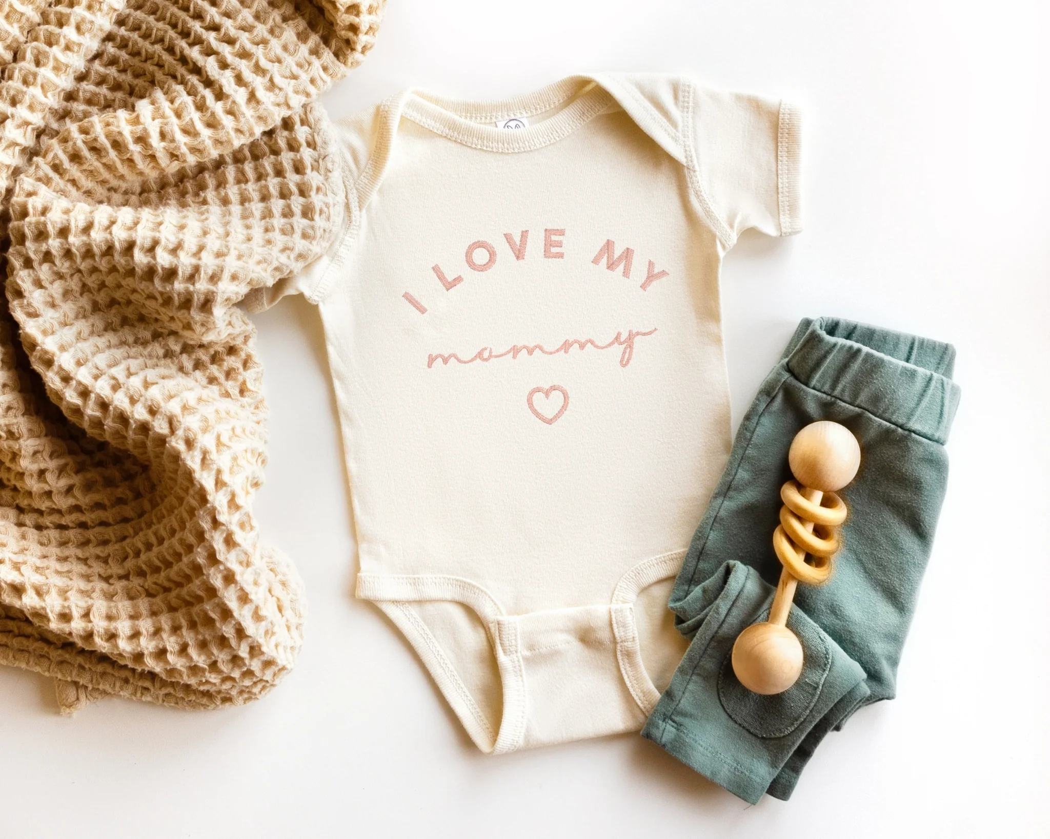 I Love My Parents Embroidered Bodysuit - Image 6