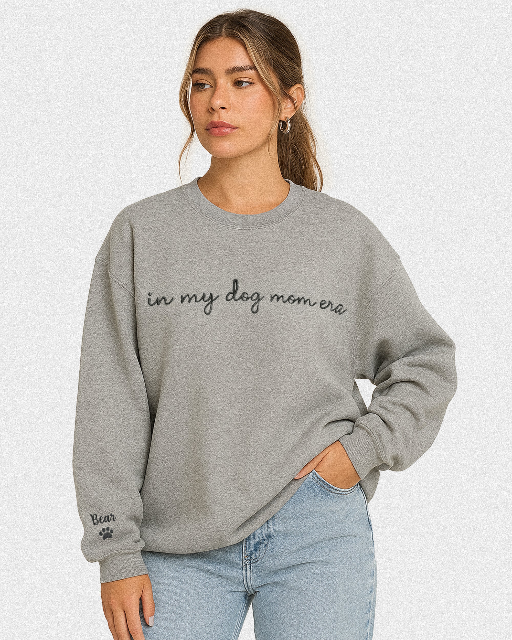 In My Dog Mom Era Embroidered Sweatshirt - Image 3