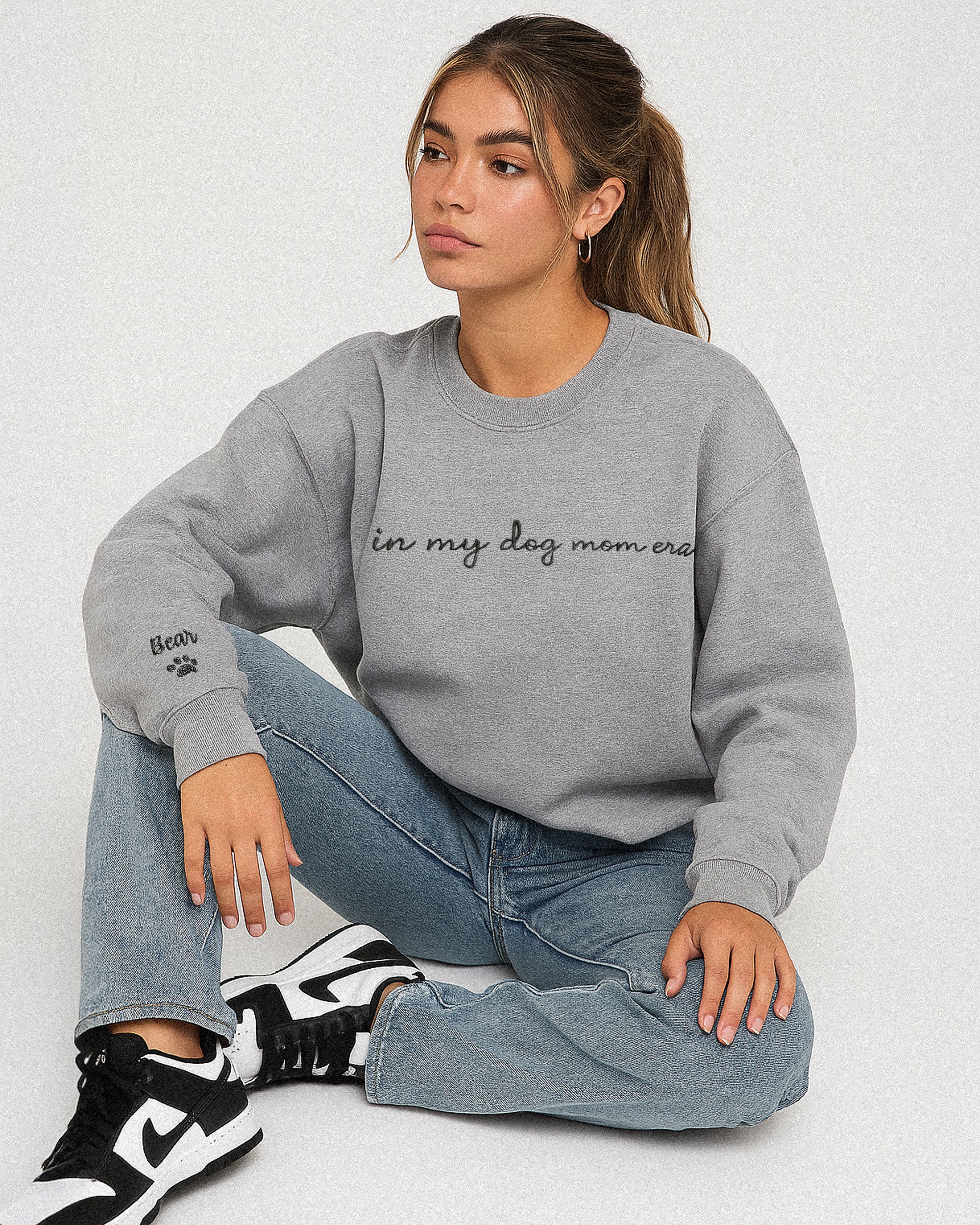 In My Dog Mom Era Embroidered Sweatshirt - Image 4