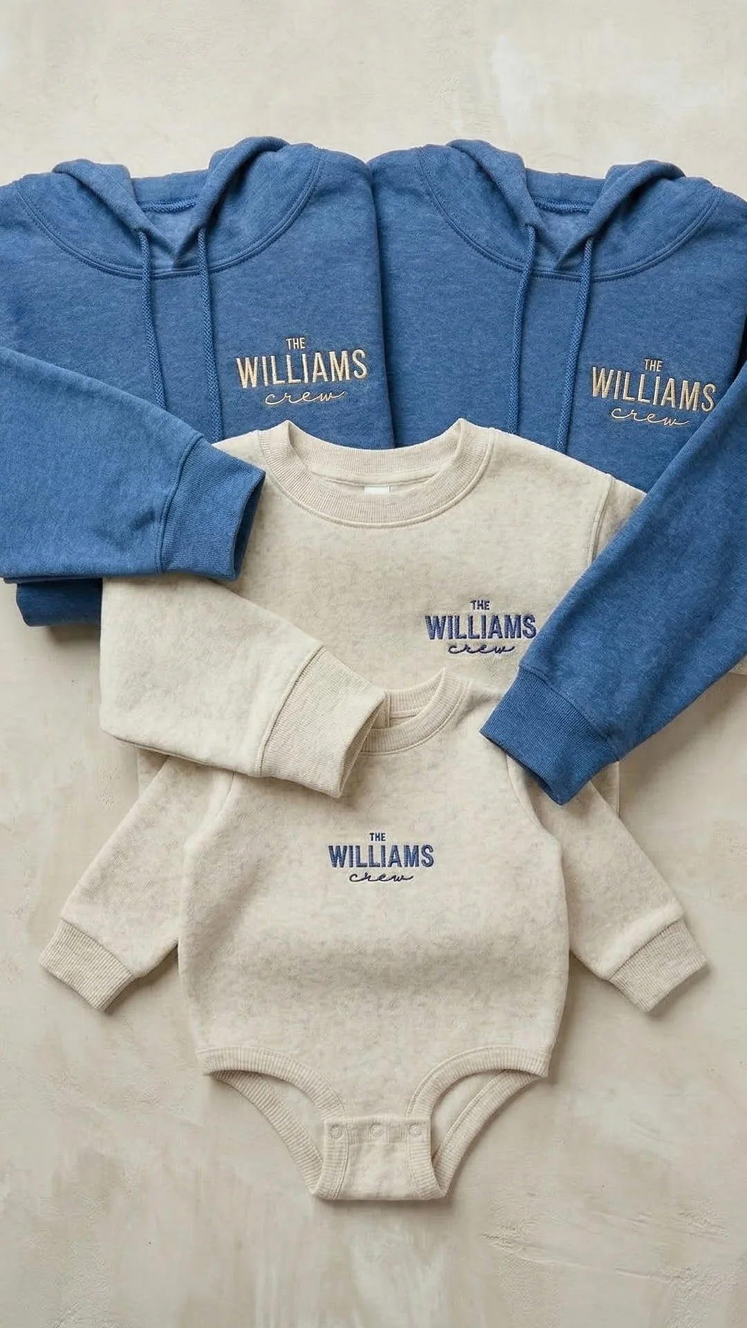 Last Name Family Matching Sweatshirts | "The Crew" Embroidered Adult Sweatshirt - Image 10