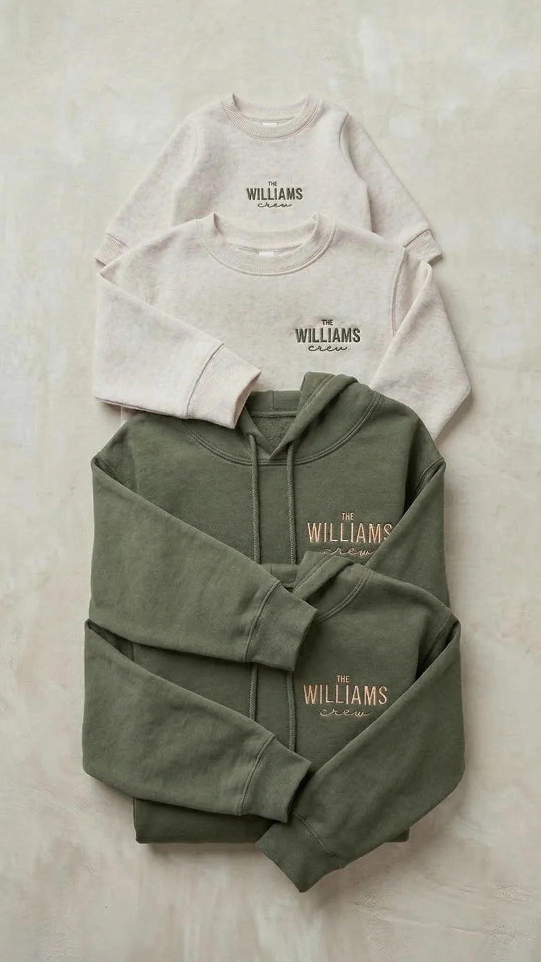 Last Name Family Matching Sweatshirts | "The Crew" Embroidered Adult Sweatshirt - Image 12