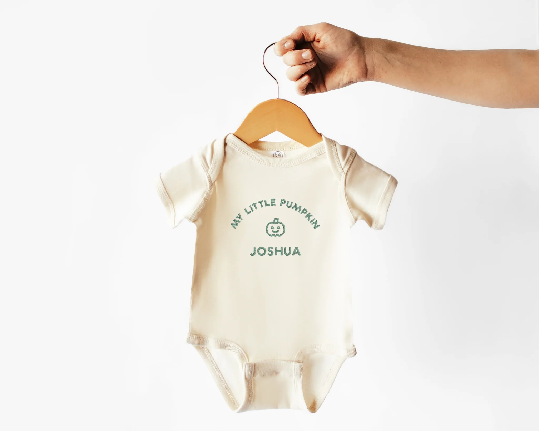 My Little Pumpkin Embroidered Bodysuit - Image 5