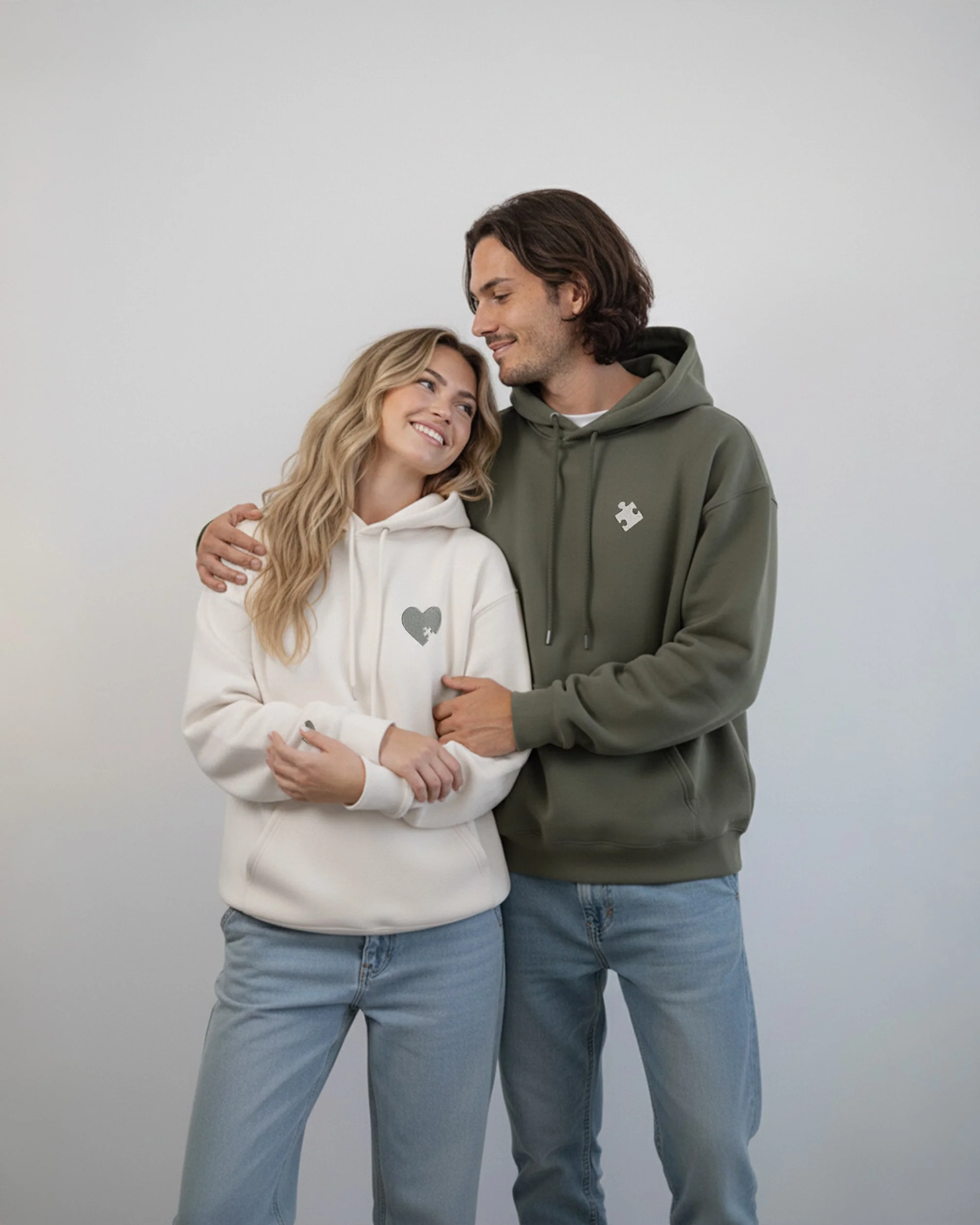 Puzzle Piece Embroidered Sweatshirt - Image 3
