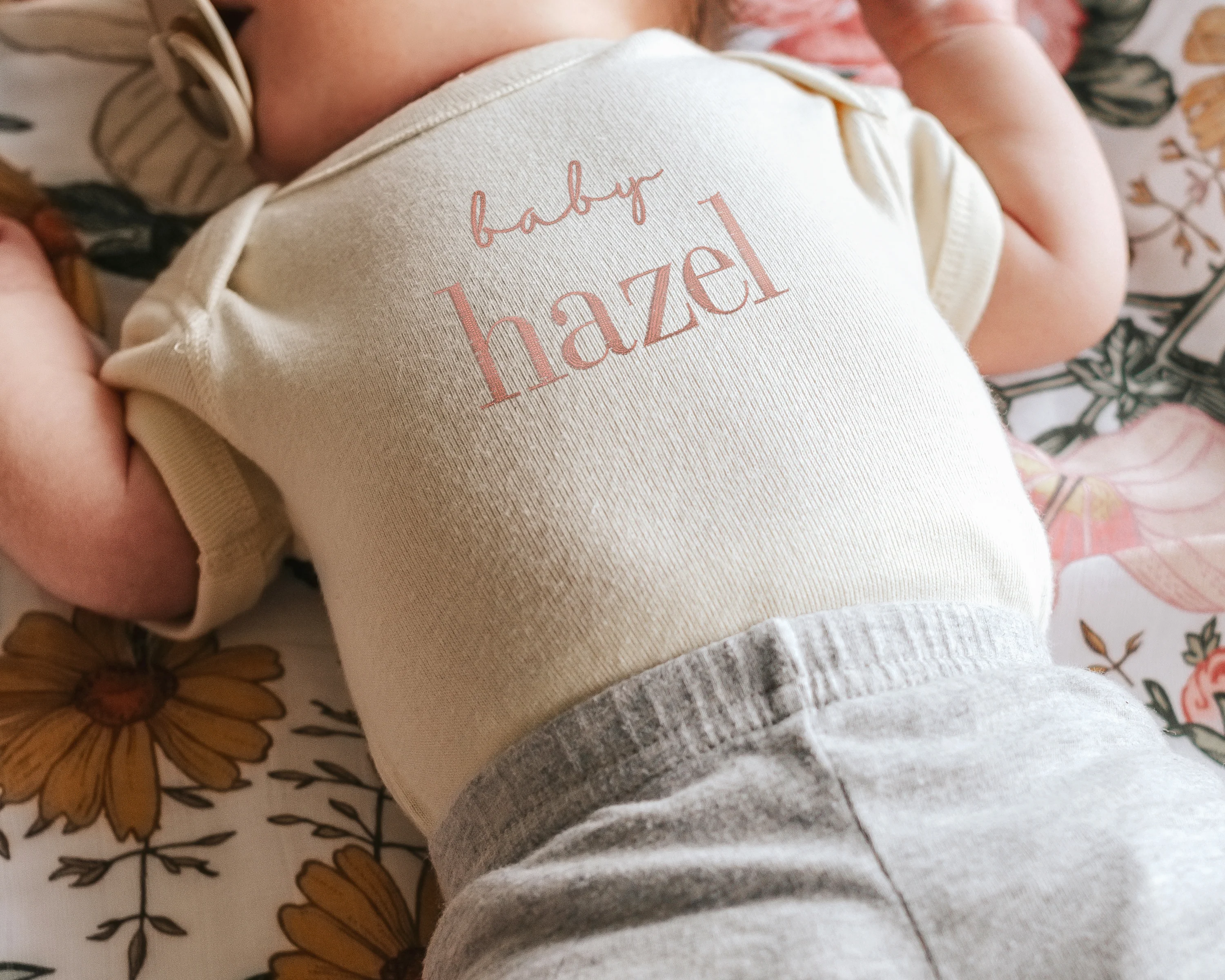 Script & Serif Embroidered Bodysuit - Image 3