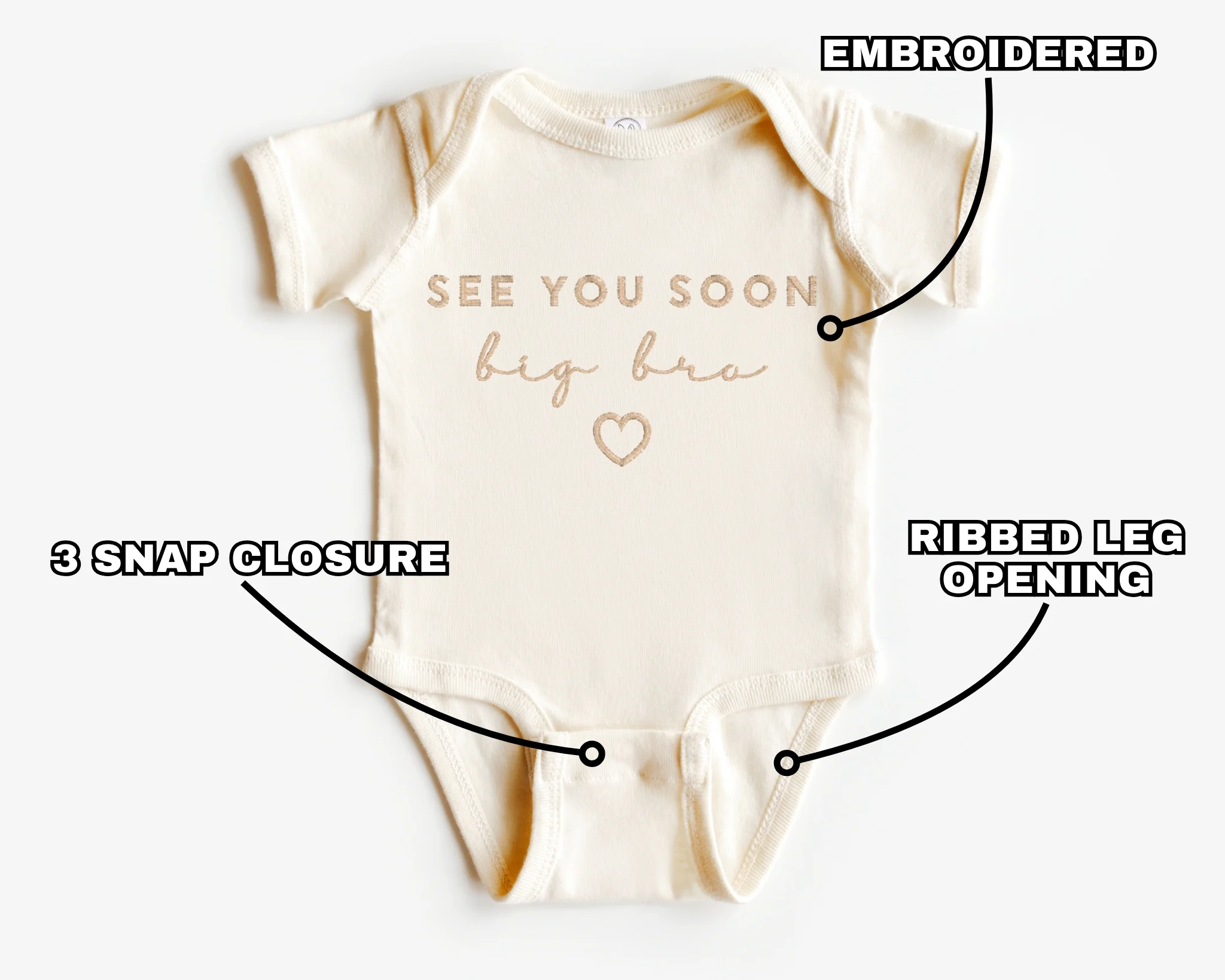 See You Soon Embroidered Bodysuit - Image 8