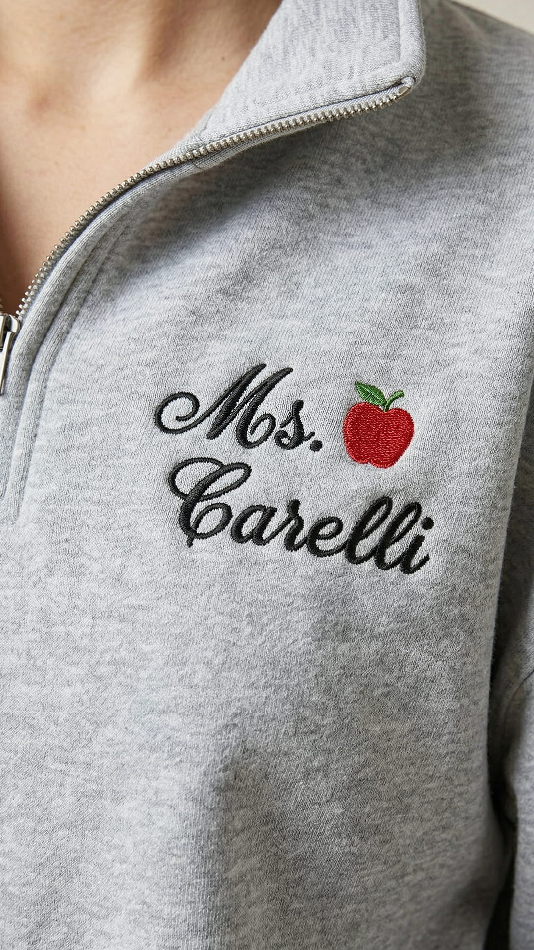 Teacher Name Quarter Zip - Image 3