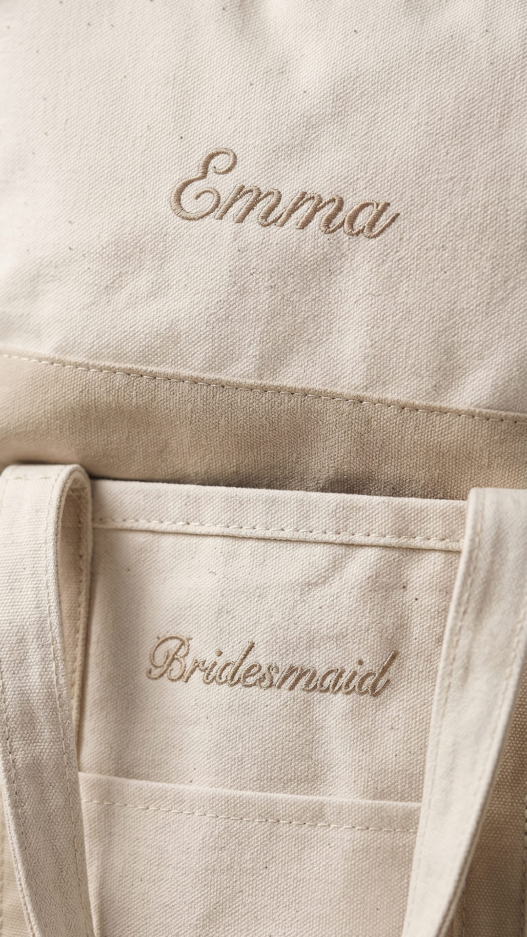 The Bridal Party Gift Set | Embroidered Tote & Personalized Makeup Bag - Image 10