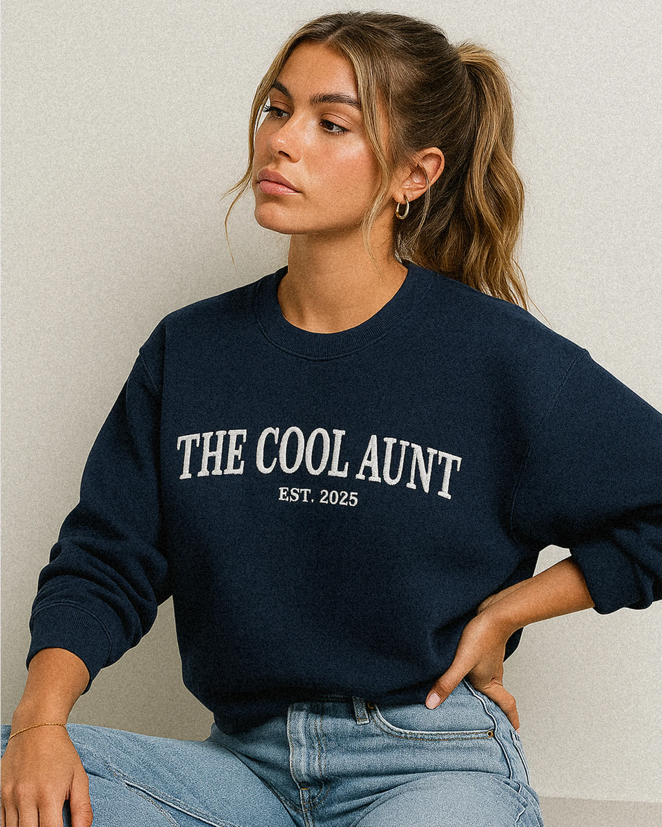The Cool Aunt Arch Embroidered Sweatshirt - Image 5