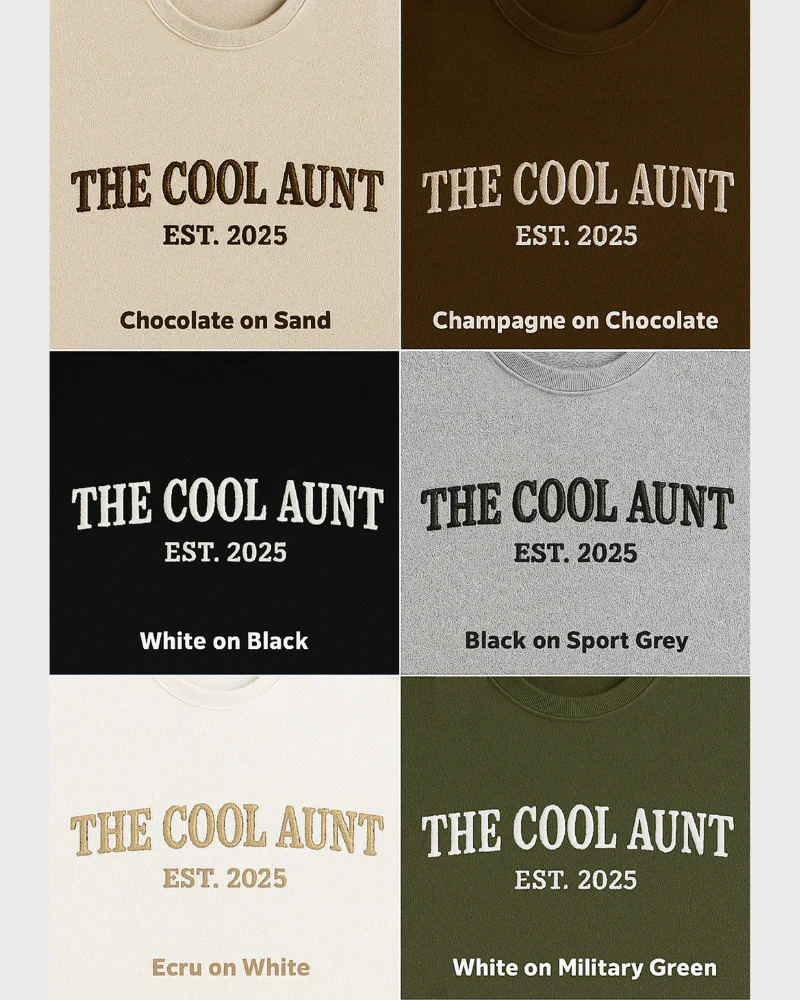 The Cool Aunt Arch Embroidered Sweatshirt - Image 9