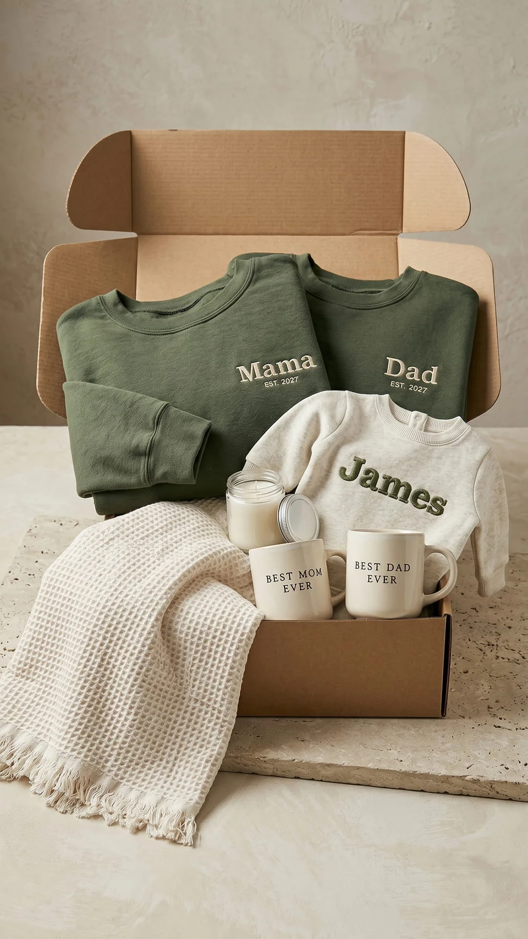 The Family Keepsake Box | Custom Embroidered Matching Parent & Child Gift Set - Image 4