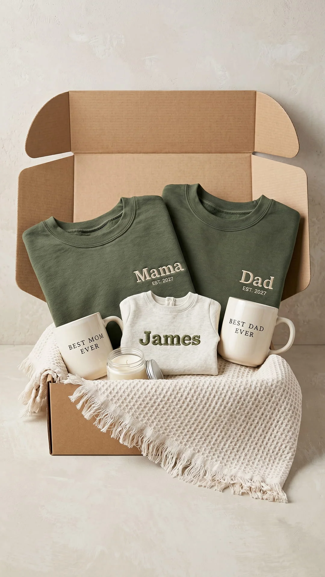 The Family Keepsake Box | Custom Embroidered Matching Parent & Child Gift Set - Image 7