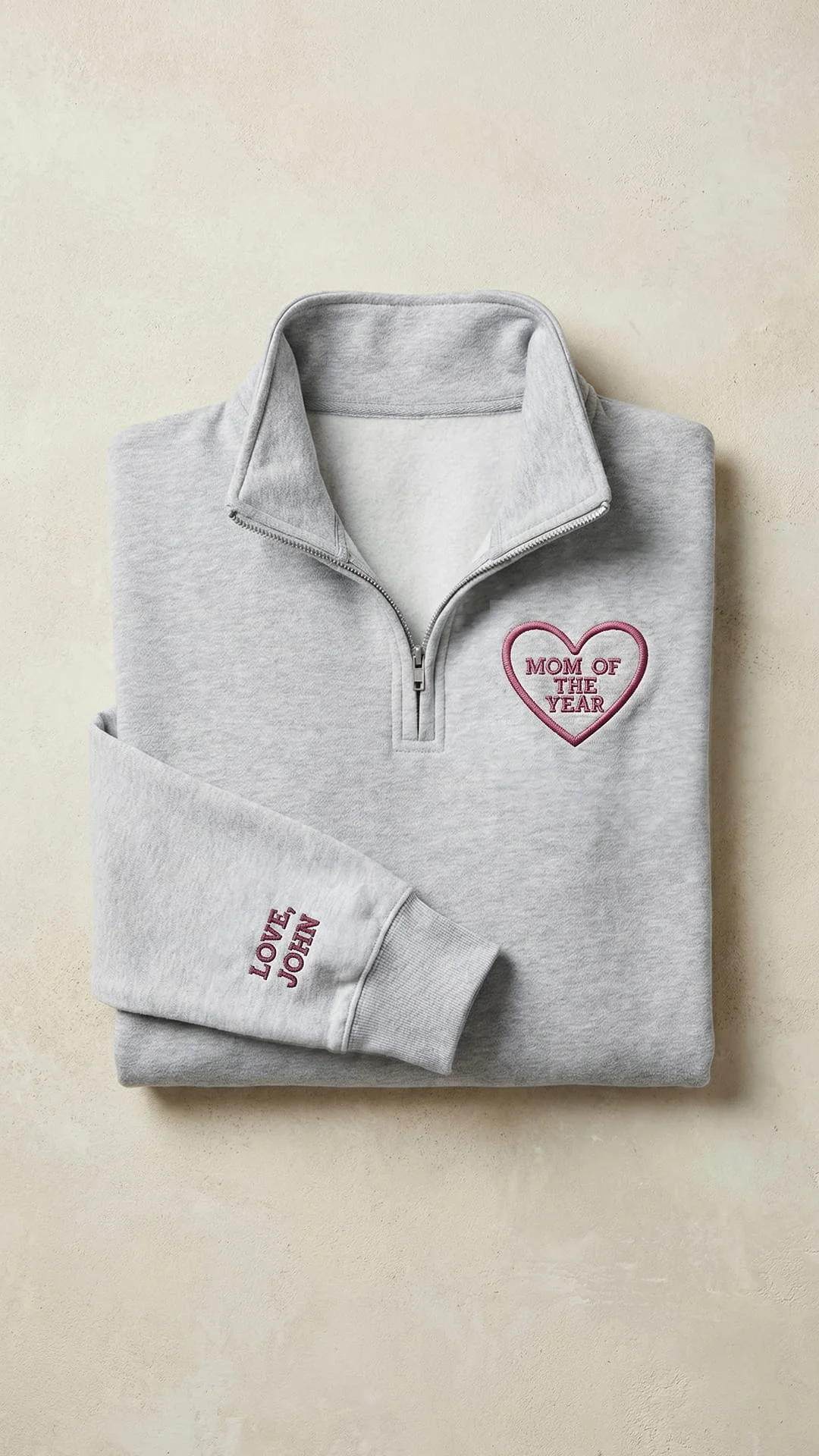 The Mom of the Year Gift Set | Embroidered Quarter-Zip Bundle - Image 5