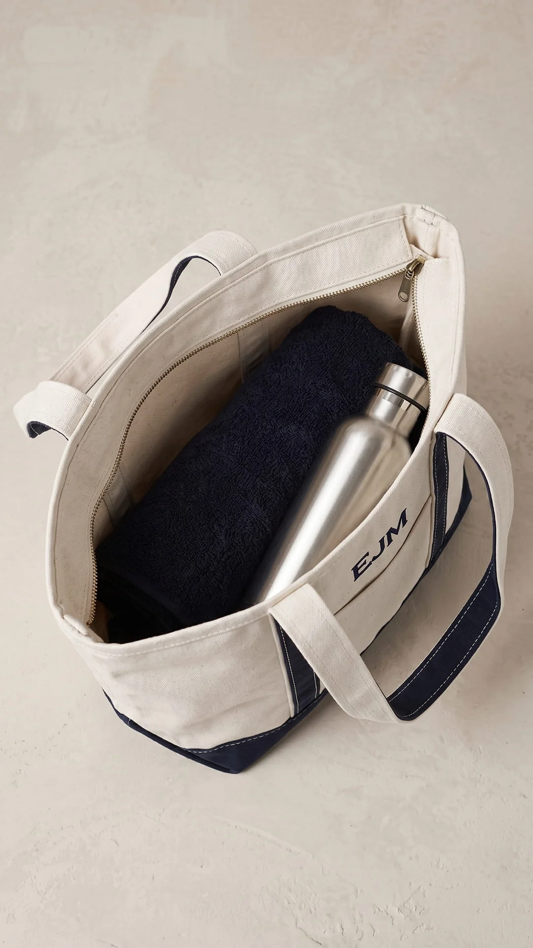 The Monogram Keepsake Box | Personalized Tote, Clutch & Waffle Throw Gift Set - Image 21